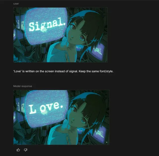 Change text