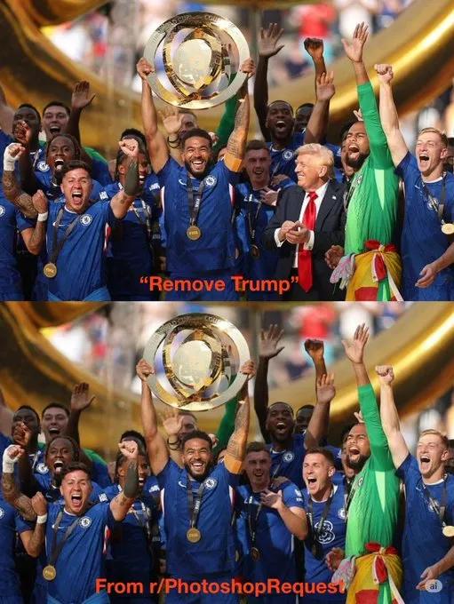 Removing people from pictures