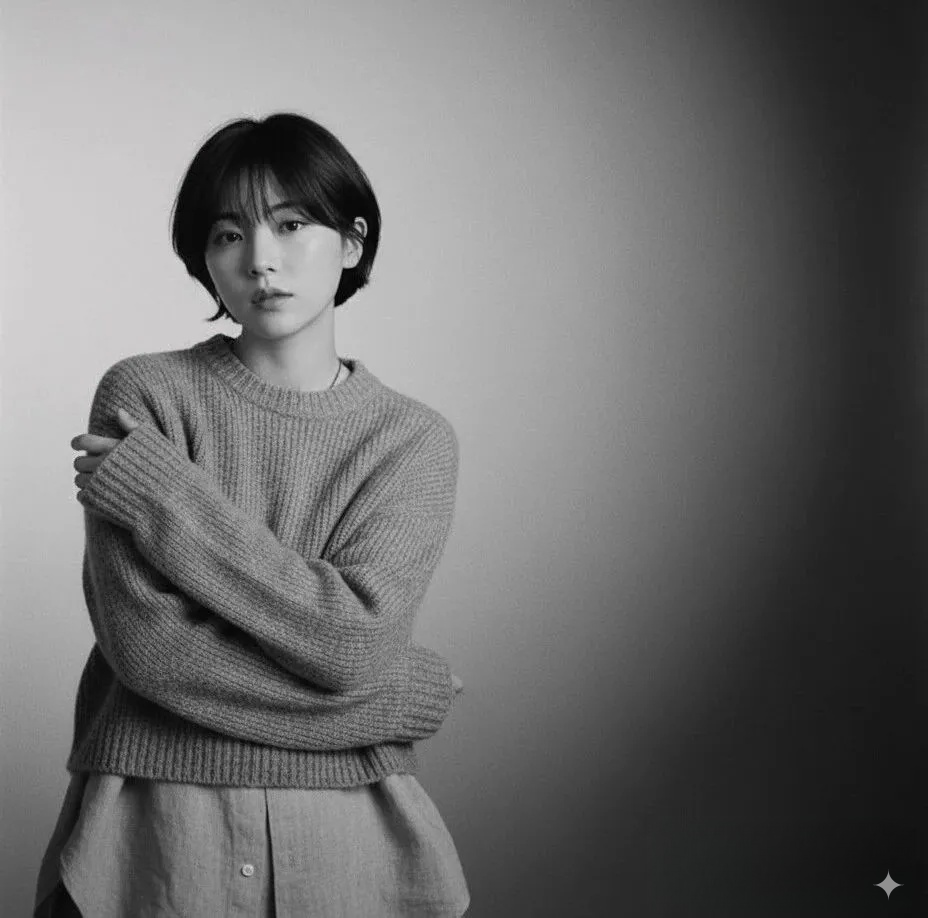 NanoBanana AI portrait generated with casual outfit prompt